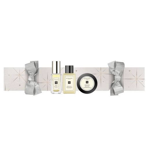 London Christmas Cracker Silver : Chêne anglais et noisette Cologne 9 ml + Gel douche pour le corps et les mains au pamplemousse 15 ml + Crème pour le corps Wood Sage & Sea Salt 15 ml