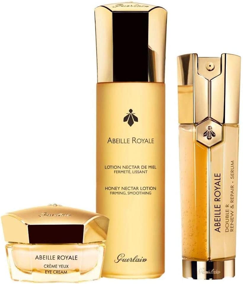 Guerlain Abeille Royalle Coffret Trilogie : Lotion Nectar 150 Ml + Crème Yeux Minimizer 15 Ml + Crème Double Experte 50 Ml * D1